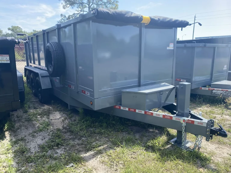 bumper pull dump trailer