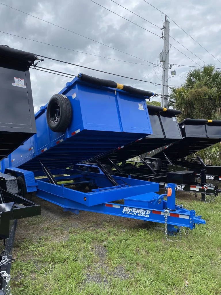 3 axle bumper pull dump trailer