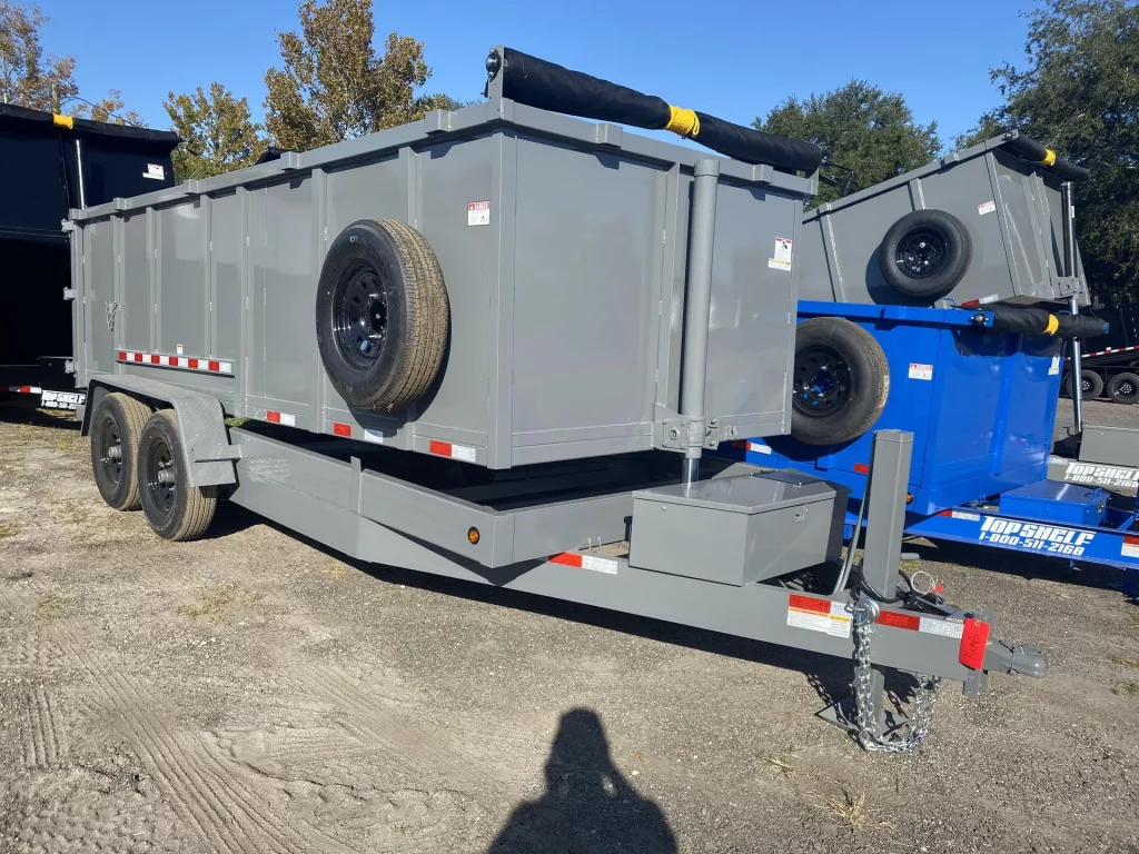 bumper pull dump trailer