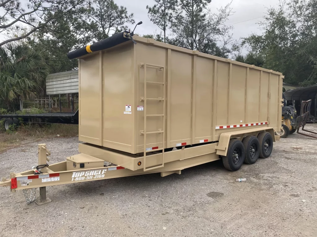 3 axle bumper pull dump trailer