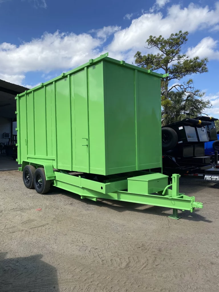 big shelf size dump trailer