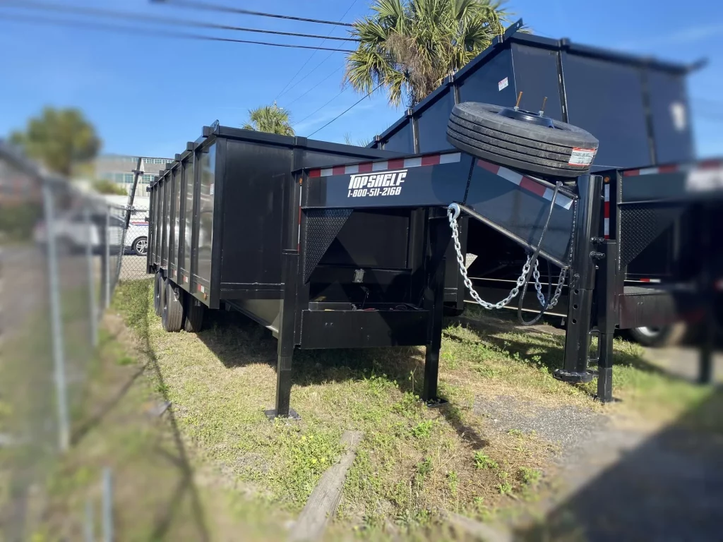 Gooseneck dump trailer