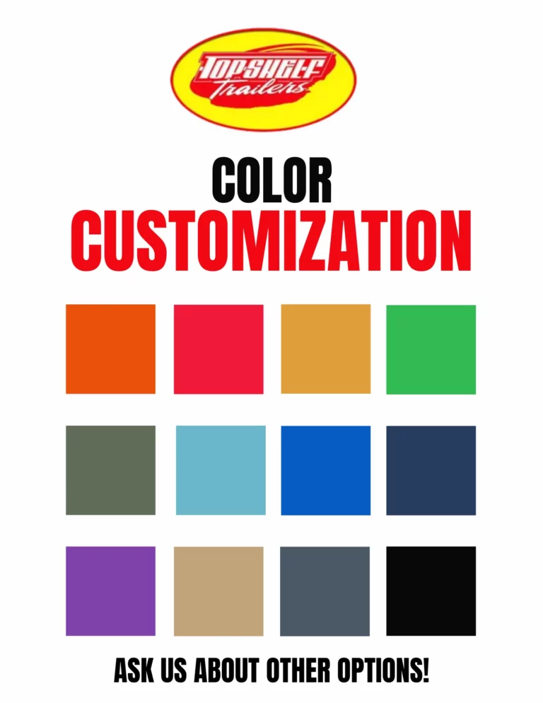 Color Customization | Top Shelf Trailers Color Customization