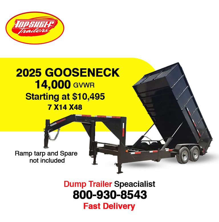 14,000 lb dump trailer